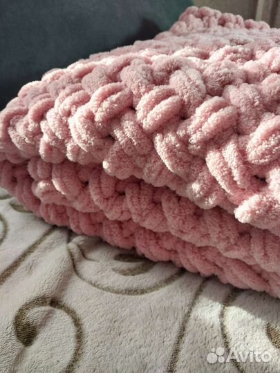 Плед детский вязаный ручная работа