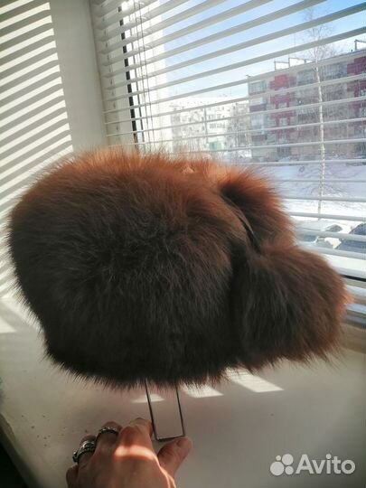 Шапка женская из песца