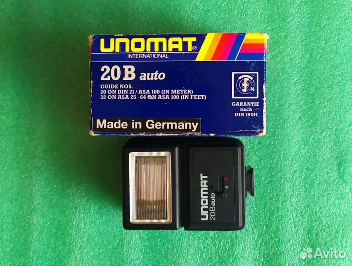 Фотовспышка Unomat 20B auto. Germany. Новая