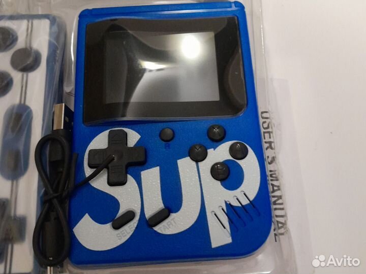 Портативная игровая приставка sup синяя