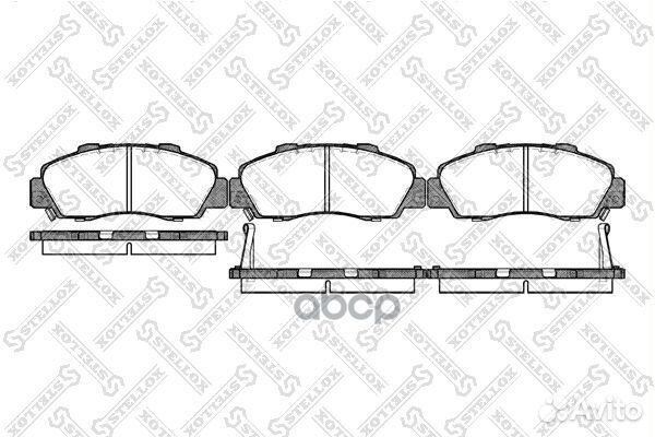 362 002B-SX колодки дисковые п. с антискр. пл