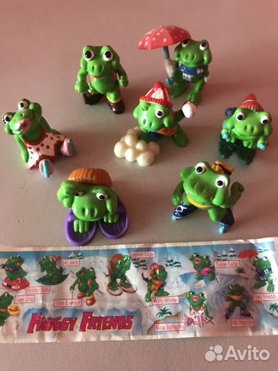 Киндеры 90-х лягушки бегемоты дино цирковые звери