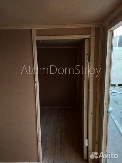 Бытовка деревянная утепленная с электрикой