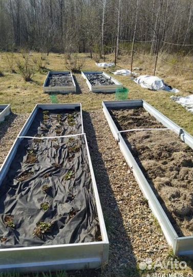 Грядка темно-зеленая 1м х 5м х 22см