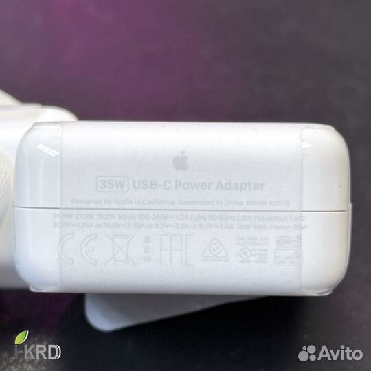 Зарядка Apple 35W Dual USB-C (Новый, Рус)