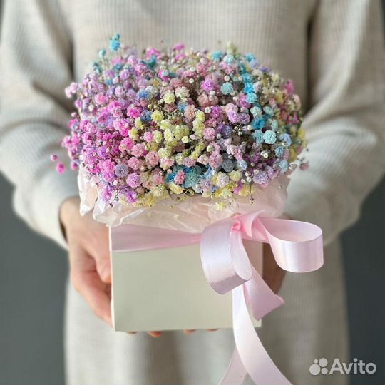 Гипсофила радужная в коробке