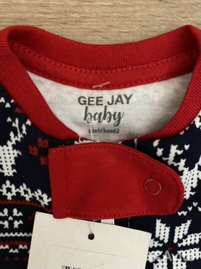 Новогодний бодик новый с биркой