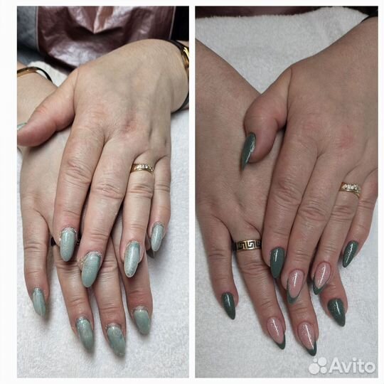 Модель на маникюр, наращивание и педикюр