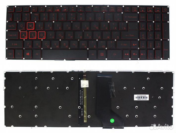 Клавиатура для ноутбука Acer Nitro 5 AN515, AN515