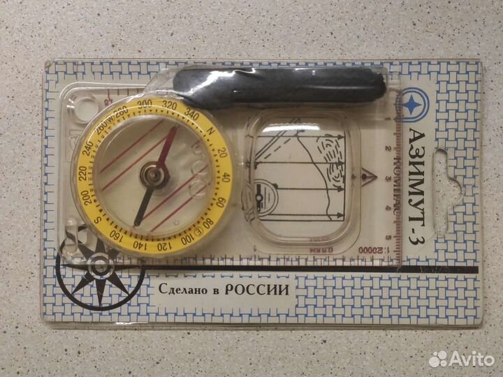 Компас жидкостной с лупой