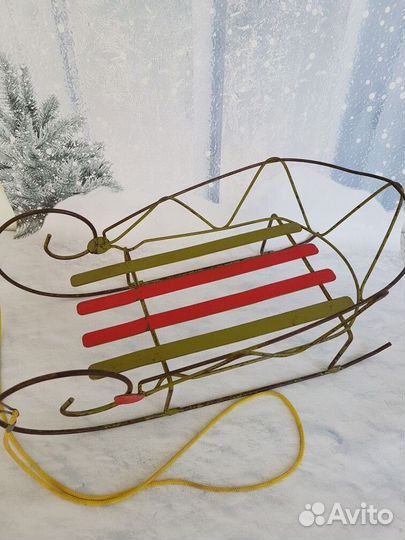 Санки СССР для куклы. Раритет