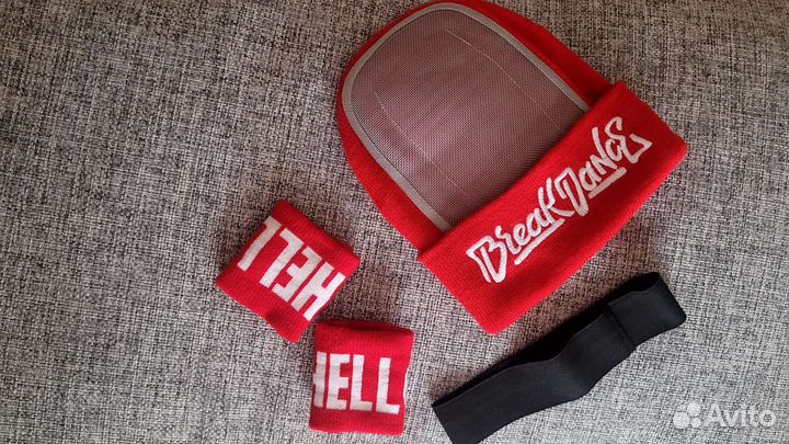 Шапка для брейк данса, напульсник