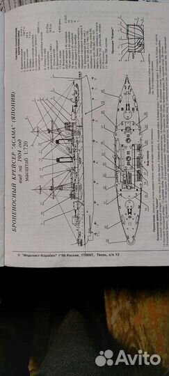 Чертежи кораблей,жур.моделист корабел-22номера