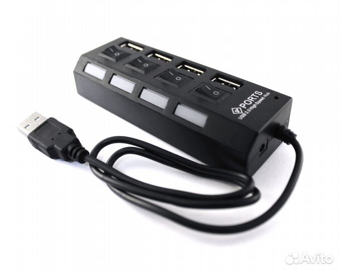 Хаб USB 2.0 4 порта