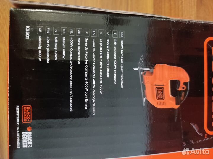 Лобзик Black&Decker KS501-QS новый