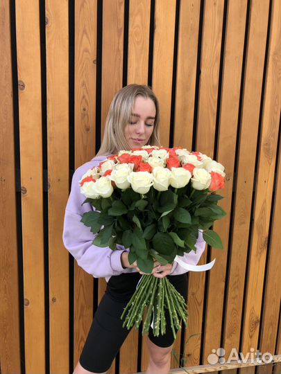 Цветы с доставкой, розы свежие