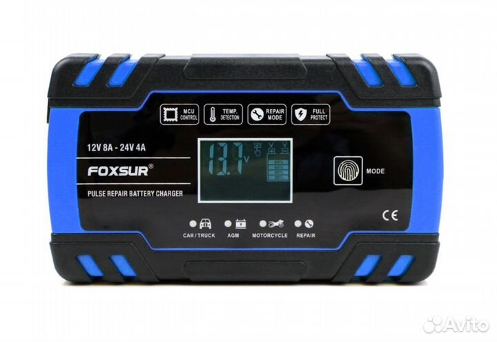 Умное зарядное устройство для акб 12/24В 8А