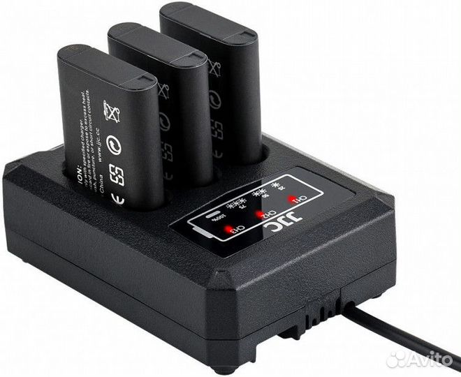 Тройное Зарядное JJC DCH-npbx1T для Sony NP-BX1