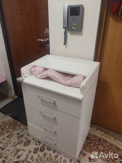 Комод Фея с пеленальной доской 1560 (Белый)