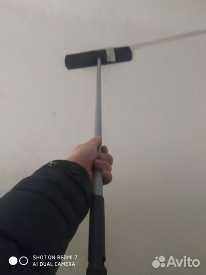 Швабра с 2-мя насадками новая для мытья пола