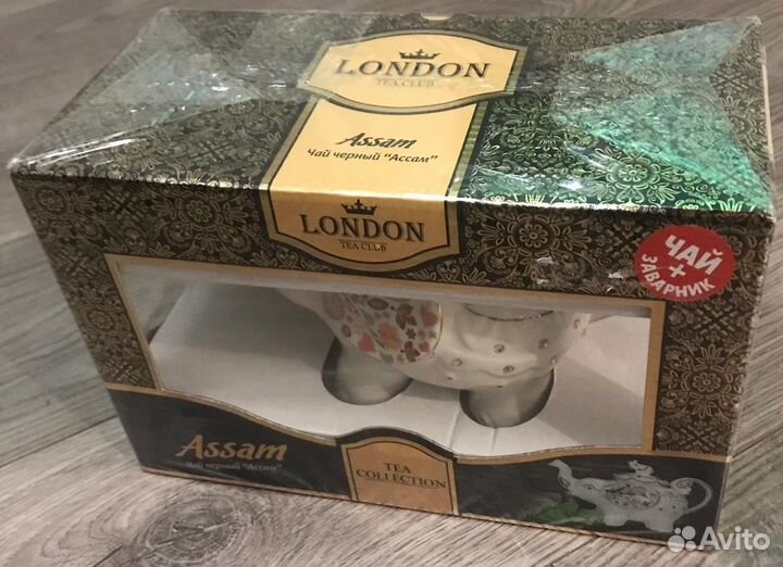 Заварник Assam + чай черный 60г London Tea Club