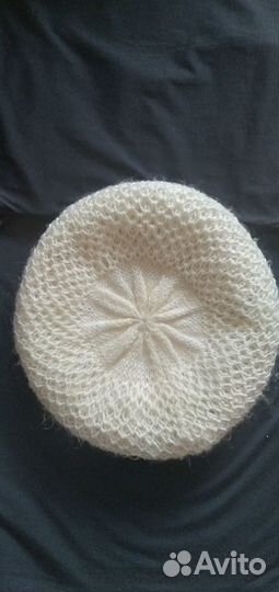 Берет утепленный шерсть с пухом