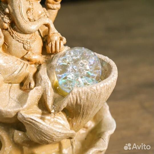 Фонтан 'Ганеша' бежевый мрамор 30х20 см