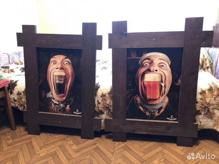 Картинки-рамки для пивного бара, магазина(2шт)