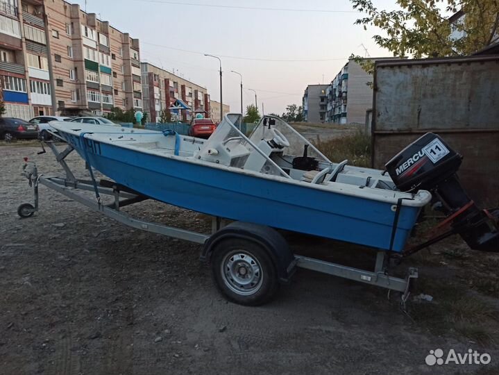 Катер Катран с мотором,прицеп