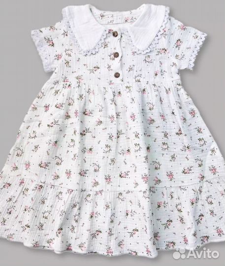Платье 104-110 муслин
