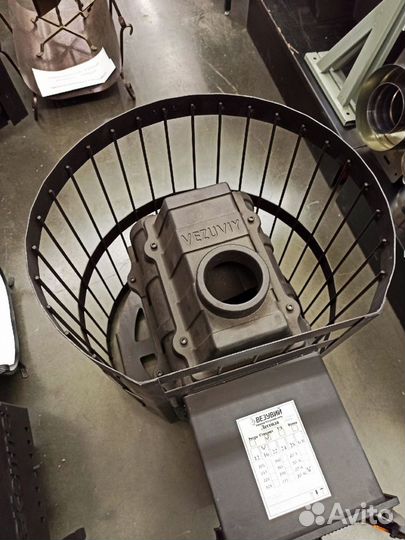 Печь для бани чугунная (18м3)