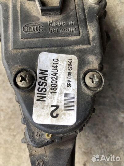 Педаль газа Ниссан примьерар12,альмераn16