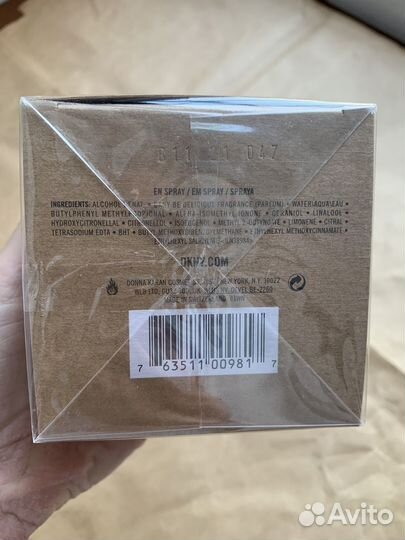 Парфюмерная вода dkny зеленое яблоко 50 мл