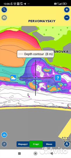 Карты глубин Чувашия
