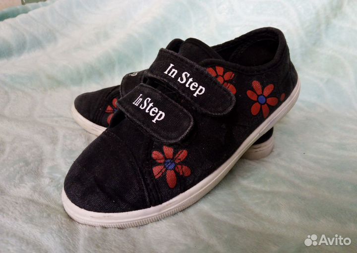 Слипоны или полукеды для девочки