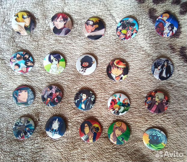 Коллекции значков аниме