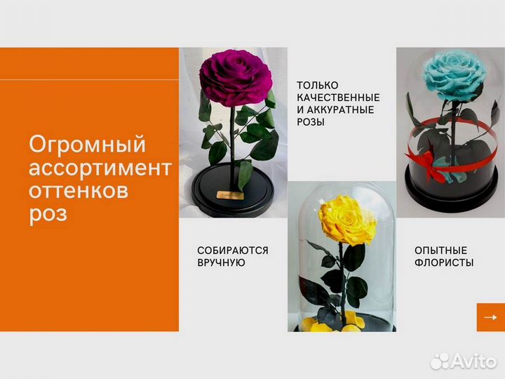 Роза в колбе. От производителя