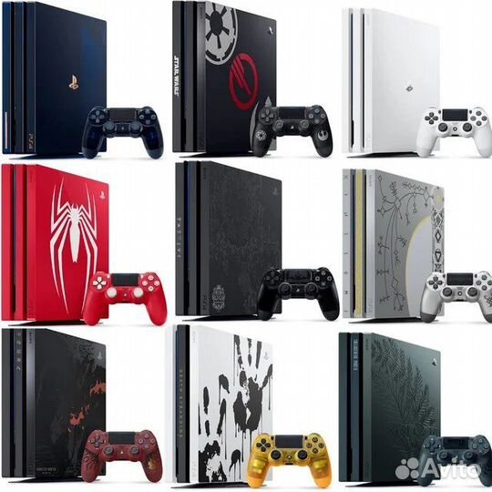 Sony playstation 4+2000игр+прошита