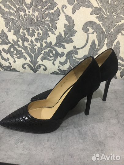 Туфли замшевые