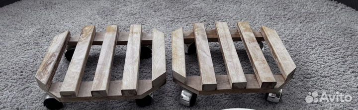 Подставка для напольных цветов на колесиках,Ikea