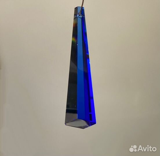 Хрустальная подвеска синего цвета. пр-во - Италия