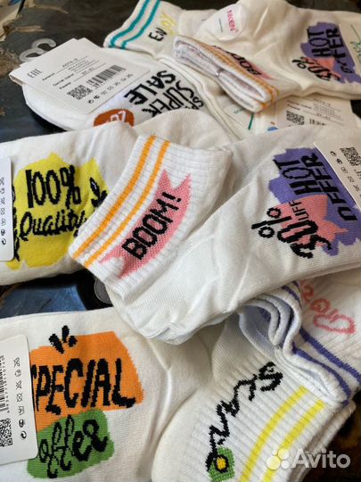 Носки с принтом женские 37-41