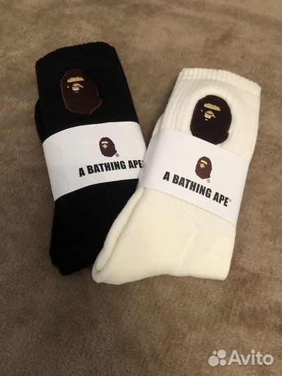Носки белые Bape