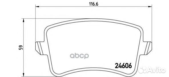 Колодки тормозные дисковые задн, audi: A4 2.0 T