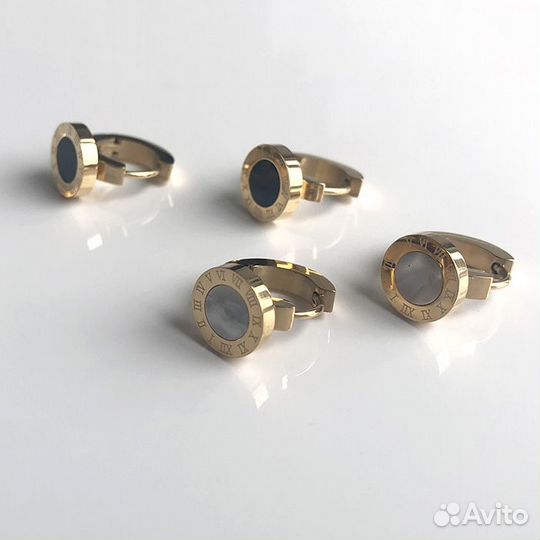 Серьги стиль Bvlgari Bulgari Булгари