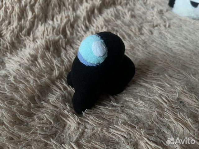 Плюшевая игрушка among us черный