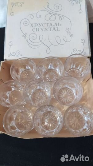 Стопки хрустальные СССР