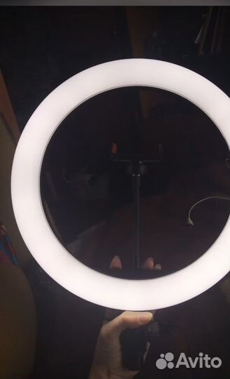 Кольцевая лампа со штативом 33см