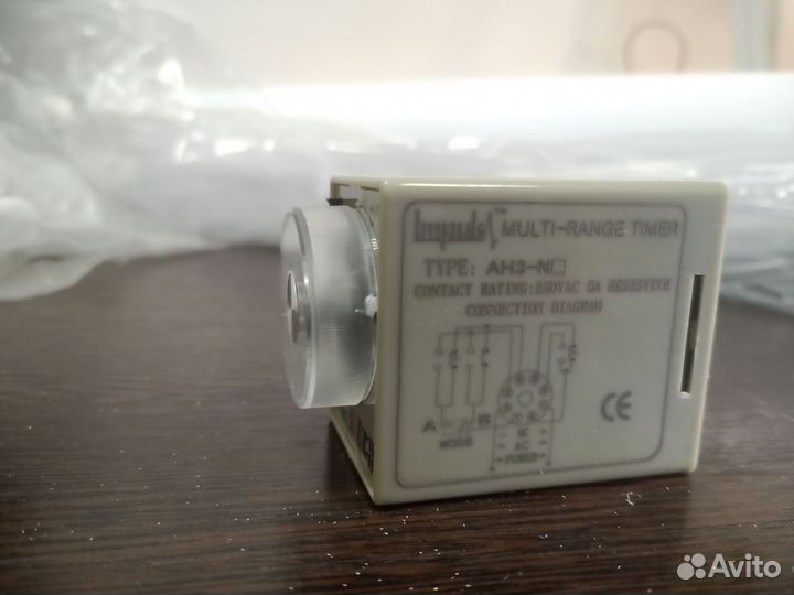 Таймер электронный ic ah3-nc 5 6сек-60мин 220v