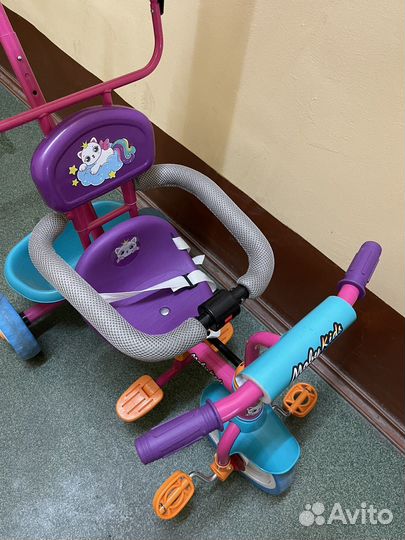 Велосипед с родительской ручкой